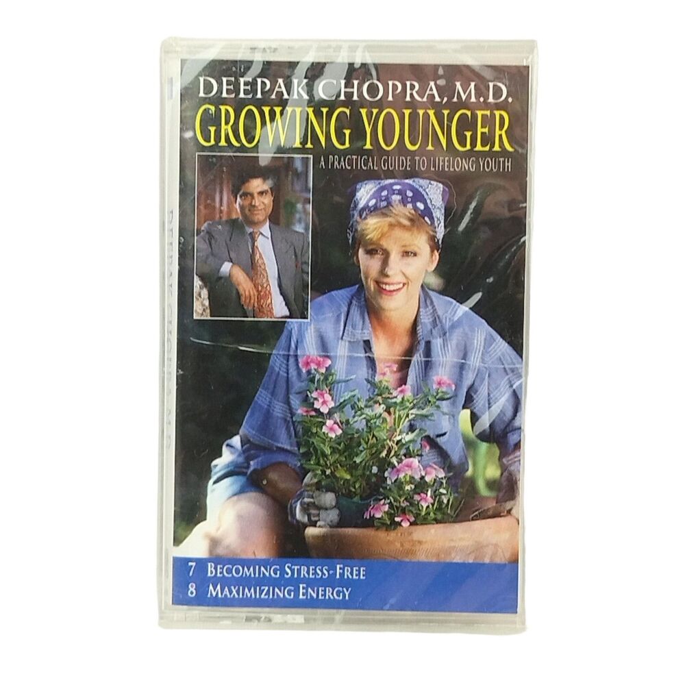 Deepak Chopra Growing Younger New Single Audio Cassette Tape Time Life 7&8